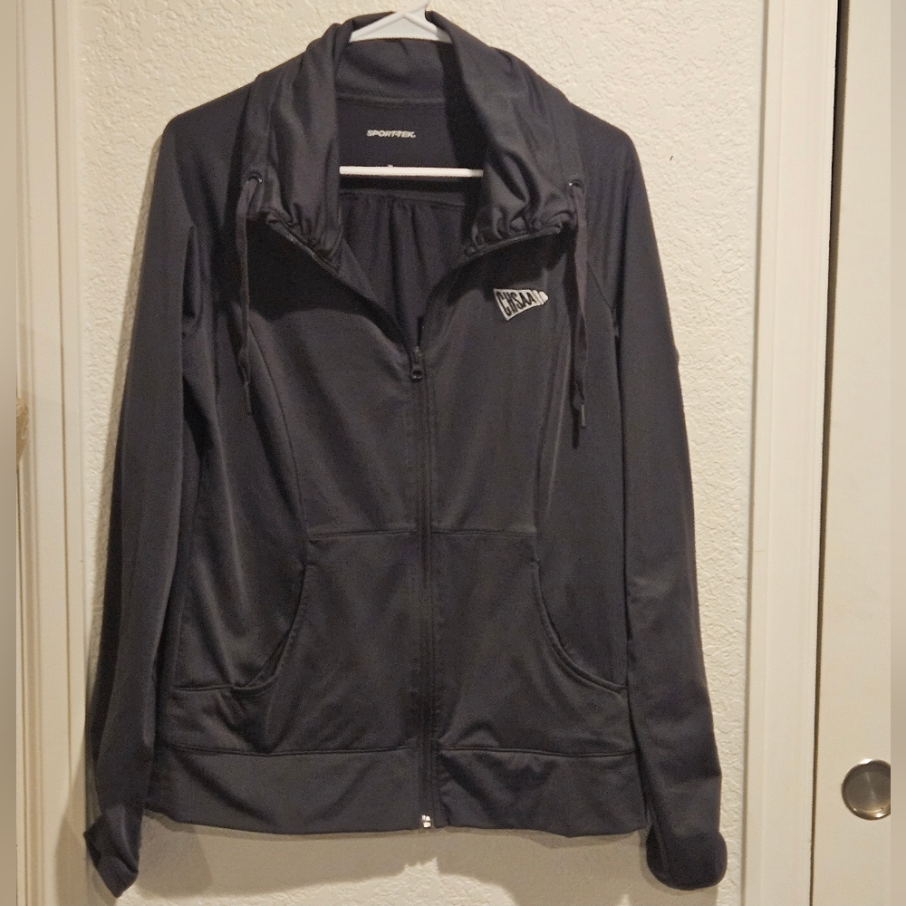 Sport-Tek Women's Charcoal Jacket With CHSAA Embroidered.  Size Medium